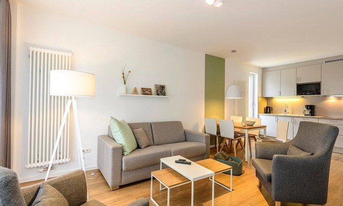 Bensersiel Appartement | Vacation apartment with terrace incl. free use of sauna area & swimming pool - Deichhäuser Anna