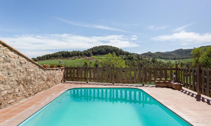 Sant Marti de Tous Maison | Maison de vacances "El Mas De Tous" avec vue sur les montagnes, piscine privée et Wi-Fi