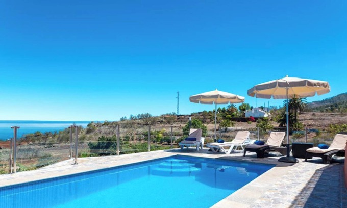 Puntagorda Maison | Maison de vacances "Casa La Viña" avec vue sur la mer, piscine privée et Wi-Fi