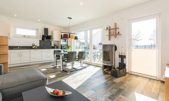 Krakow am See Maison | Vacation home-lake-sauna-fireplace-5 stars-102m² for 4 persons