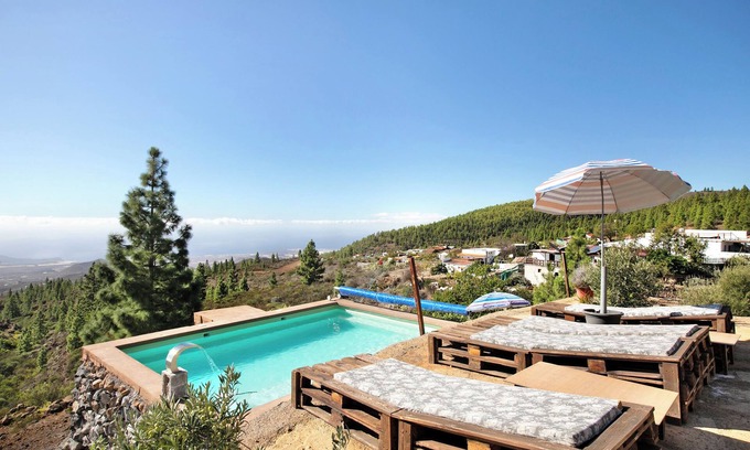 Granadilla de Abona Maison | Maison de vacances "Salón Y Casa Para Eventos" avec vue sur la mer, piscine partagée et Wi-Fi