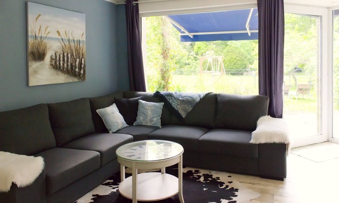 Wiek Appartement | Appartement avec propriété clôturée, accès direct à l'eau (Bodden), animaux acceptés