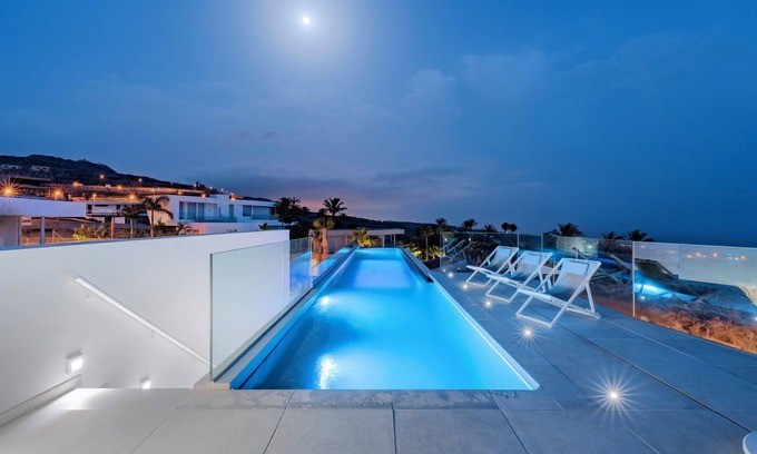 Guia de Isora Villa | Villa de luxe "Karat Villa Abama" avec piscine à débordement, vue sur la mer, climatisation, Wi-Fi