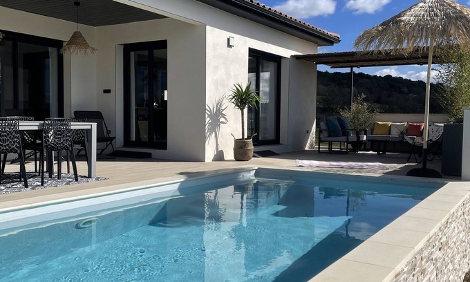 Lussan Villa | Villa de vacances avec piscine privative Lussan (proche Uzès)