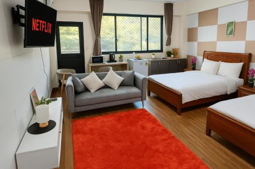 Vaitele Appartement | Vailoa Studio, 2 Beds, AC, Wi-fi, TV, 5min to town