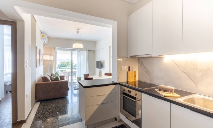 Voula Appartement | Luxury Beachfront 2-Bedroom Stay in Voula