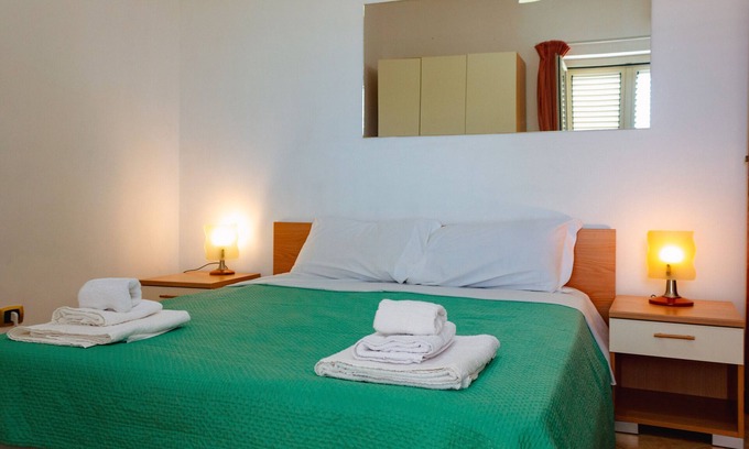 San Leone Appartement | Chambre 'Doppia Con Bagno Esterno' avec balcon, Wi-Fi et climatisation