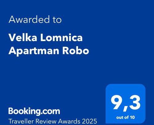 Velka Lomnica Appartement | Velka Lomnica Apartman Robo