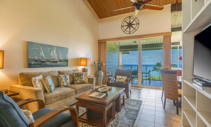 Princeville Copropriété | Superbe vue sur l'océan - Emplacement le plus privé - Falaises 6302.