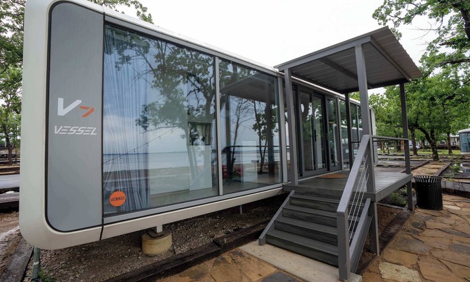 Bridgeport Appartement | Vessel 4 -Futuristic Vessel on the Lake | Fire Pit Wi-Fi Full Kitchen