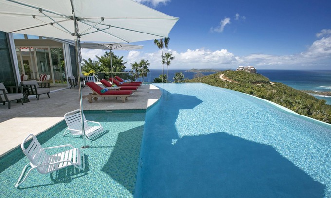 Estate Little Saint Thomas Villa | Viaggio ☆ Villa de luxe ☆ Vues incroyables sur les Caraïbes et l'Atlantique!