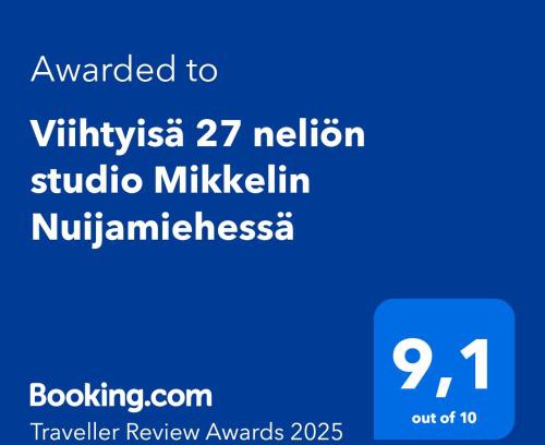 Mikkeli Appartement | Viihtyisä 27 neliön studio Mikkelin Nuijamiehessä