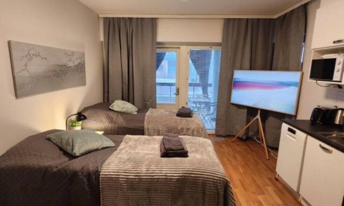 Turku Lit Et Petit-Déjeuner | Viihtyisä Täysin Kalustettu ja Varustettu Yksiö Logomolla 1vrk-36kk
