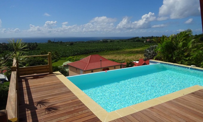 Capesterre-Belle-Eau Villa | Villa 3 chambres, piscine et splendide vue mer