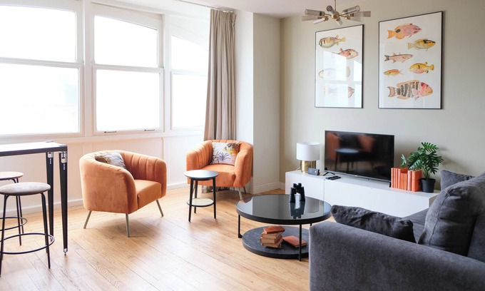 Mers-les-Bains Appartement | Villa Adèle, Loft lumineux et vue Mer - Appt 04