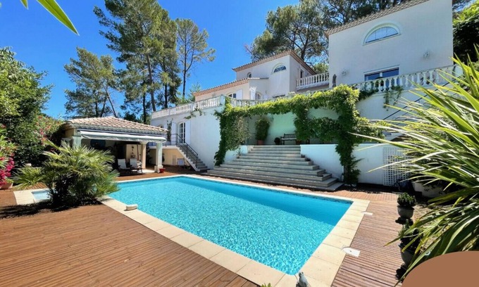 Villevieille Villa | Villa avec vue à 180° sur les Cevennes et Pic Saint Loup - piscine chauffée