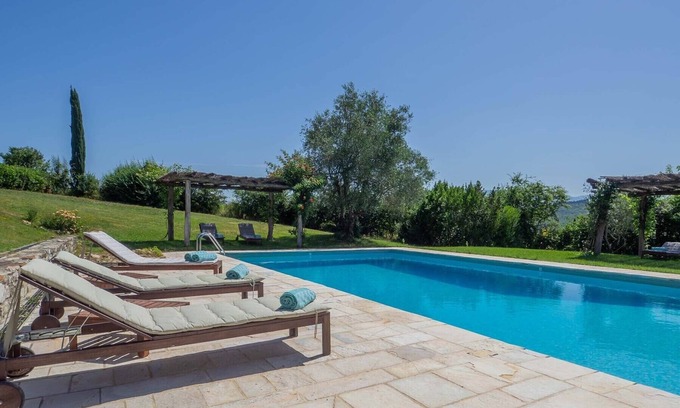 San Donato in Collina Villa | Villa Badia a Corte with private pool, surrounded by greenery, maximum privacy.