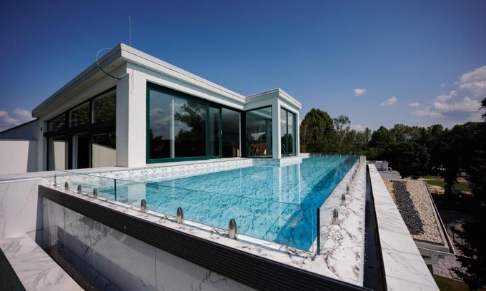 Siofok Aranypart Appartement | Villa Bauhaus Wellness Apartman Fsz. 1