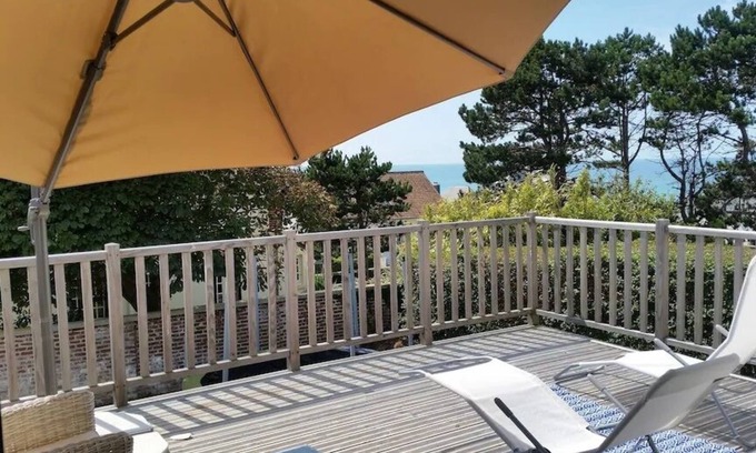 Mesnil-Val-Plage Maison | Villa Bel Air - Terrasse Vue Mer
