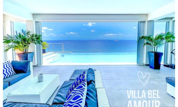 Tamarind Hill Estates Villa | Villa Bel Amour, luxe et magnifique vue mer, Tamarind Hill, jusqu'à 9 chambres
