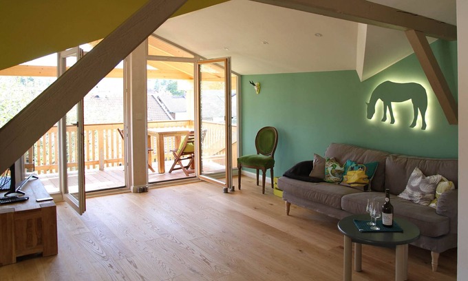 Grassau Appartement | Suite Villa sans soucis dans le grenier nouvellement construit