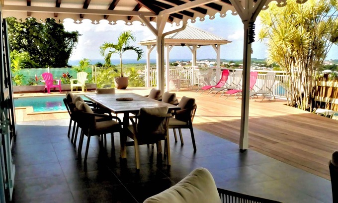 Riviere-Salee Villa | Villa Casa Coco **** Vue Baie du Diamant. Séjour évasion et luxe 10 personnes