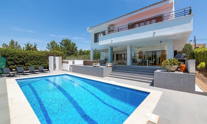 Badia Blava Villa | Villa Casa Kristel Majorque avec piscine dans le 2ème ligne de mer