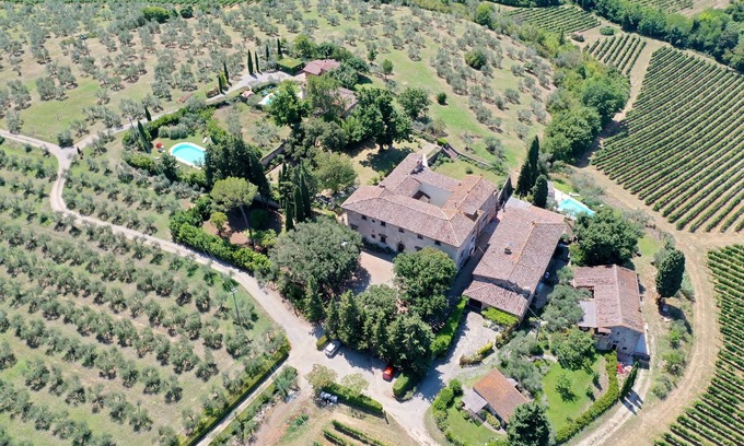 San Casciano in Val di Pesa Maison | Villa Casavecchia, 1300 Tuscan villa near Florence with swimming pools 28 people