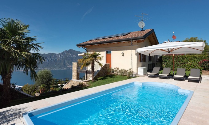 San Zeno di Montagna Maison | Vue de rêve sur le lac de Garde