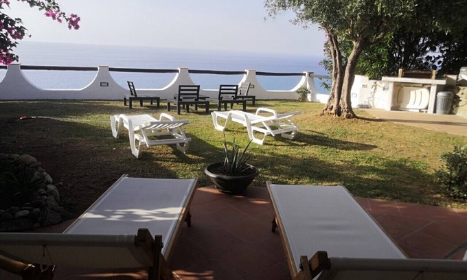 Costa dei Monaci Villa | Villa 'Costa Dei Monaci Villas - Tropea' avec vue sur la mer, Wi-Fi et climatisation