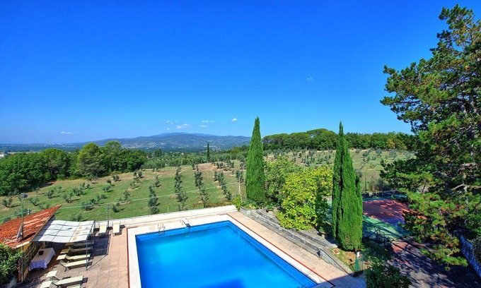 Ponte Buriano Villa | Villa Cucuclo - Maison de vacances avec piscine en Valdichiana, Toscane