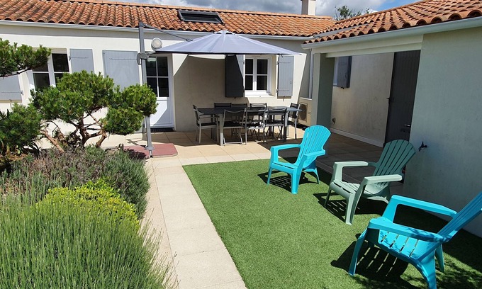 LʼAiguillon-sur-Mer Villa | Villa d'Arçay - Classée 4 stars patio intérieur