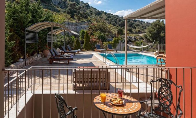 Eleios-Pronnoi Villa | Villa 'Dalasvillas Skala Acqua' avec vue sur la mer, Wi-Fi et climatisation