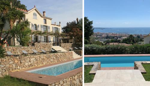 Golfe Juan Villa | Villa de charme vue mer et piscine chauffée sur les hauteurs de Golf Juan