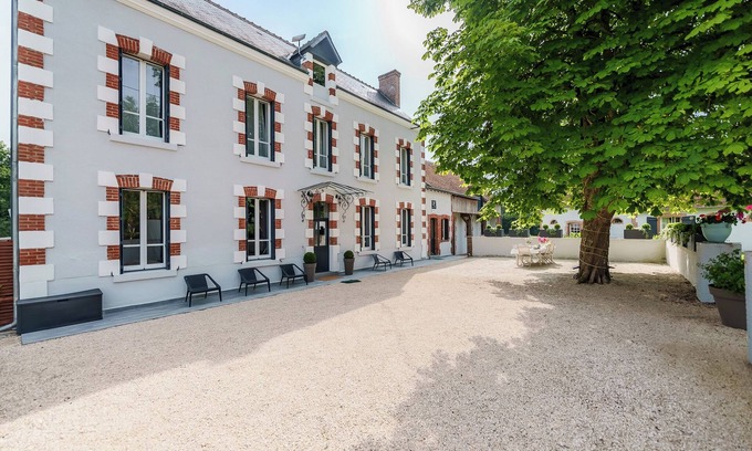 Langon Villa | Villa de Nocfond, luxe rural à 2h de Paris avec jacuzzi, sauna, piscine, clim