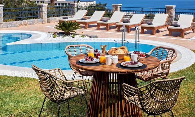 Koutouloufari Villa | Villa 'Erato By Myseasight' avec vue sur la mer, Wi-Fi et climatisation