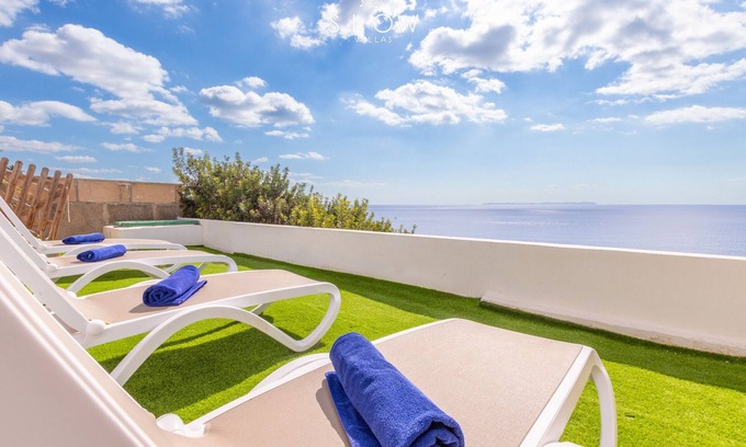 Cala Pi Chalet De Ski | Villa Es Bufedo, in 1st line with spectacular sea views in Cala Pi