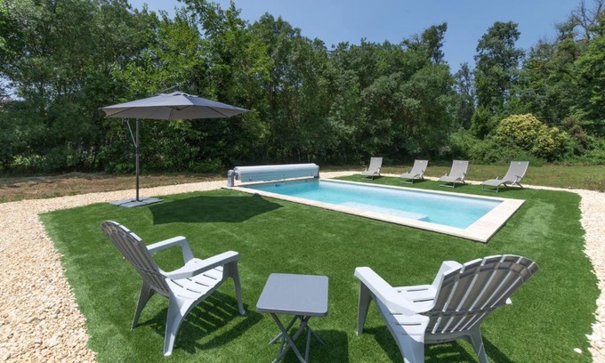 Berrias-et-Casteljau Maison | Villa Graveyron - Maison avec piscine privée