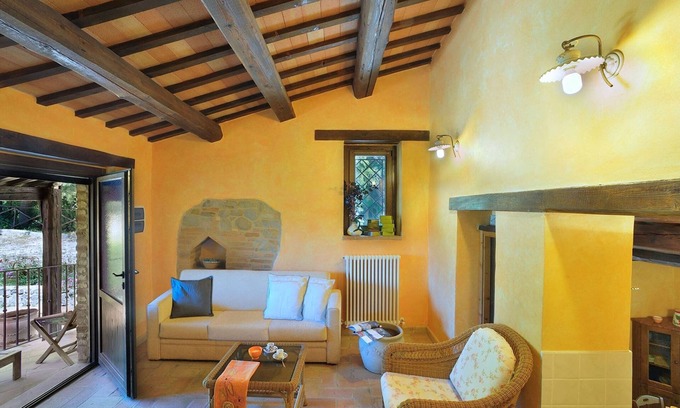 SantʼAngelo in Pontano Maison | Maison de vacances א Pontano avec jardin