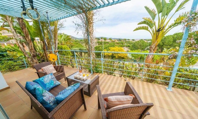 Calella Villa | Villa Ikigai Lux, idéale familiale, piscine et climatisation