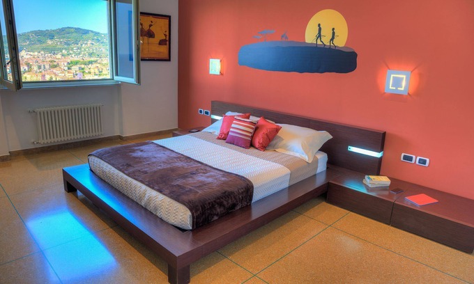 Diano Marina Villa | Villa il Poggiolo - Villa moderna hi-tech, para 16, con jacuzzi piscina CLIMATIZADA vista mar