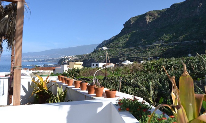 Las Aguas Maison | Villa à Tenerife, à 80 mètres de l'océan, un solarium, wifi, architecture exotique