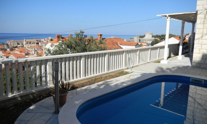 Ploce Appartement | Villa Juliette, Trois Chambres, Terrasse Privée Et Piscine Avec Mer Vie