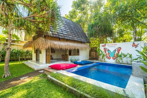 Gili Air Villa | Villa Kupu-Kupu, private pool & lush garden