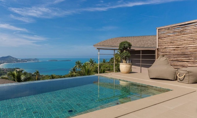 Chaweng City Center Villa | Villa Lanta 2Br vue imprenable sur la mer