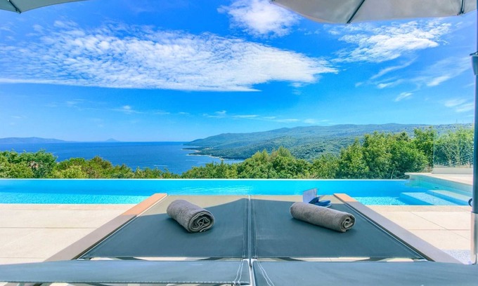 Rabac Villa | Villa Lifestyle - 4 chambres, piscine privée, sauna et jacuzzi