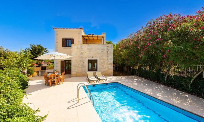 Atsipópoulon Villa | Villa Lotus - Trois Chambres Villa, Couchages 8
