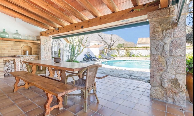 Les Palmeres Villa | Villa avec piscine à Siller, à distance de marche de la plage