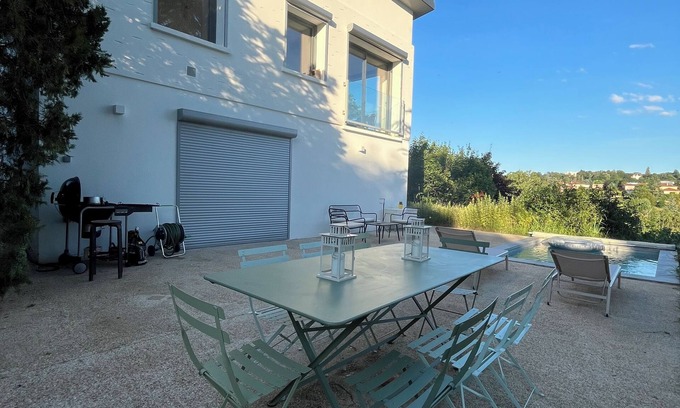Sainte-Foy-les-Lyon Villa | Villa Moderne Avec Piscine à 10 min du centre de Lyon
