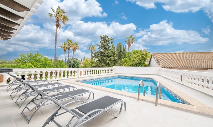 Son Sardina Villa | Villa de luxe "Moli dels Reis" avec vue sur les montagnes, piscine, balcon et jardin